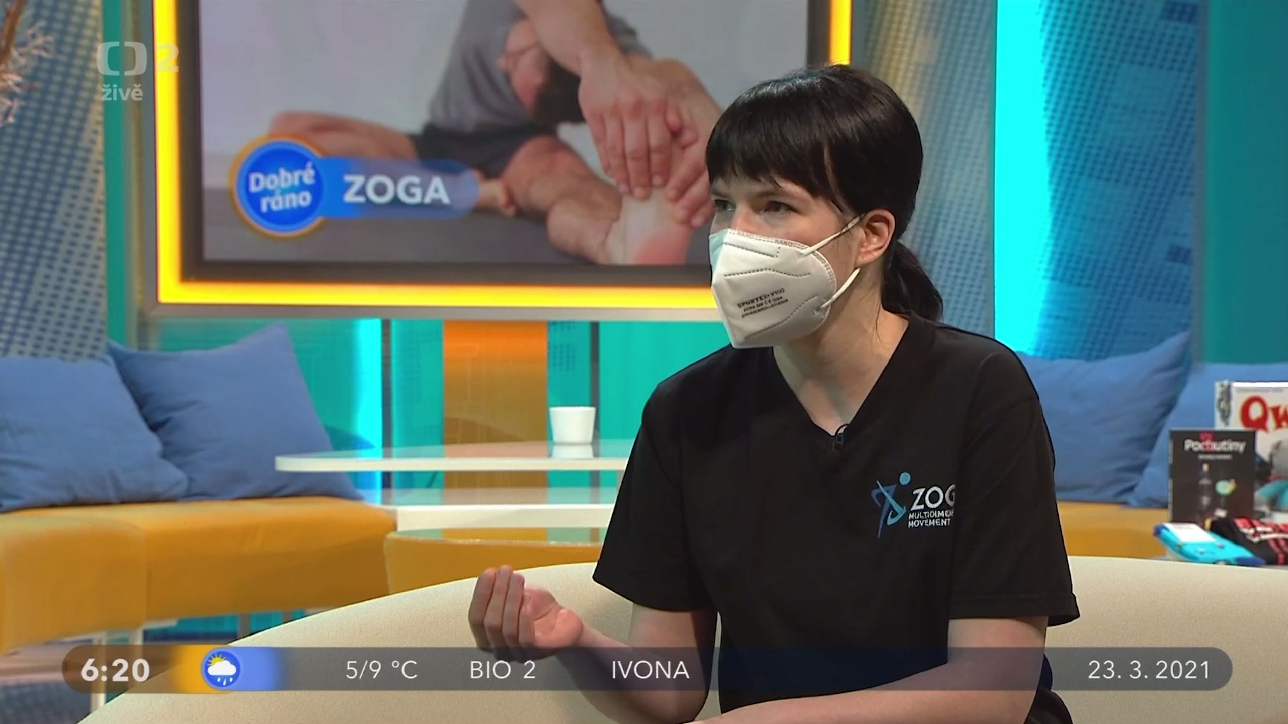 (urývek) Česká televize - Dobré ráno - Renata Dębicka ZOGA Movement